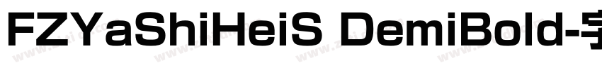 FZYaShiHeiS DemiBold字体转换